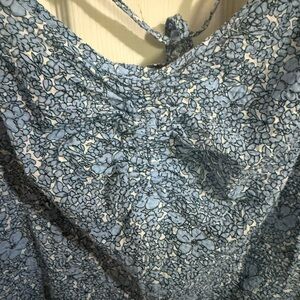 Floral Blue Women's Dress